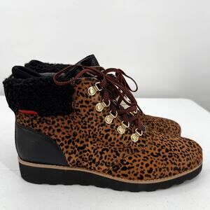 NWT Cole Haan Women's Nantucket Rugged Cheetah Hiking Booties Size 8.5